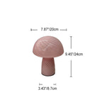 Contemporary Minimalist Glass Mushroom Table Lamp - 1 Light