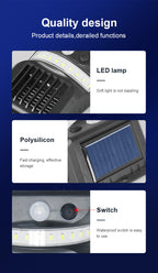 Premium Solar-Powered Mosquito Repellent Wall Sconce with Smart Sensor for Outdoor Use