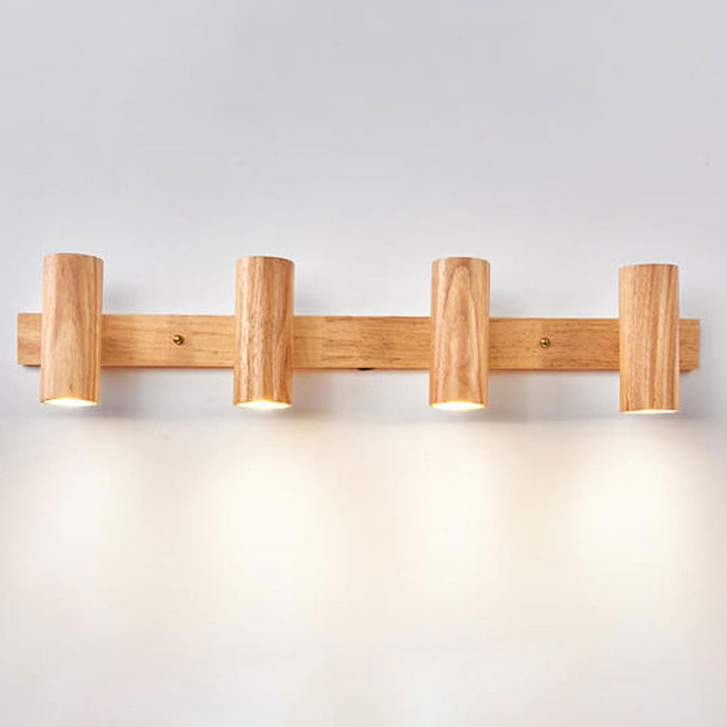 Modern Wood Spotlight Wall Sconce