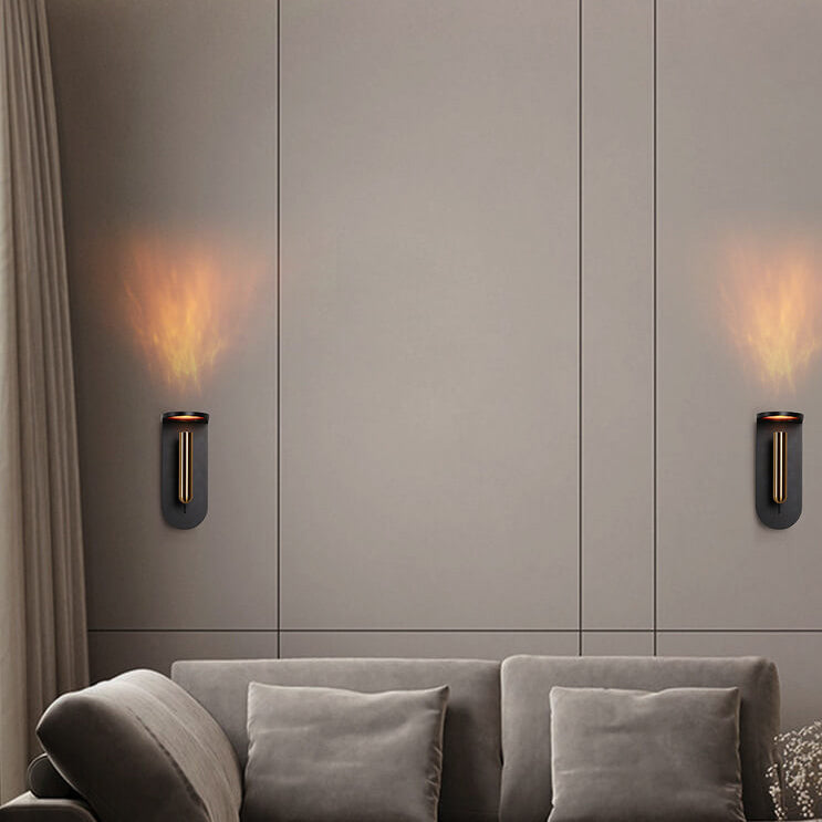 Rotatable Flame LED Wall Sconce