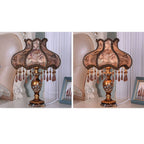 Luxury Lace Resin 1-Light Table Lamp - European Design