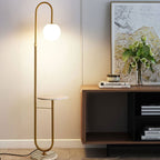 Nordic Minimalist Iron and Marble LED Floor Lamp