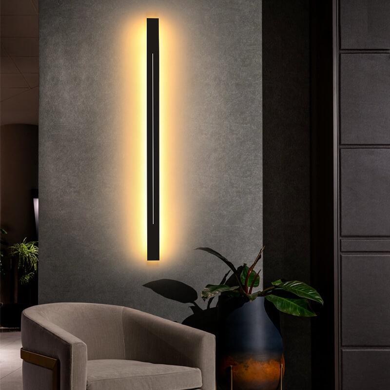 Modern Elongated LED Acrylic Wall Light