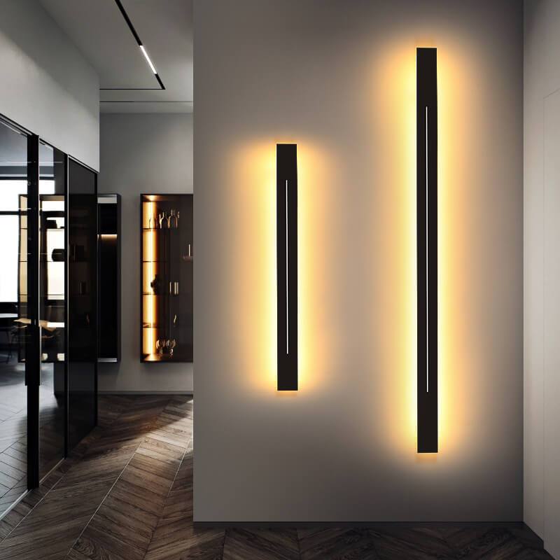 Modern Elongated LED Acrylic Wall Light