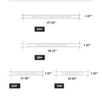 Modern Elongated LED Acrylic Wall Light