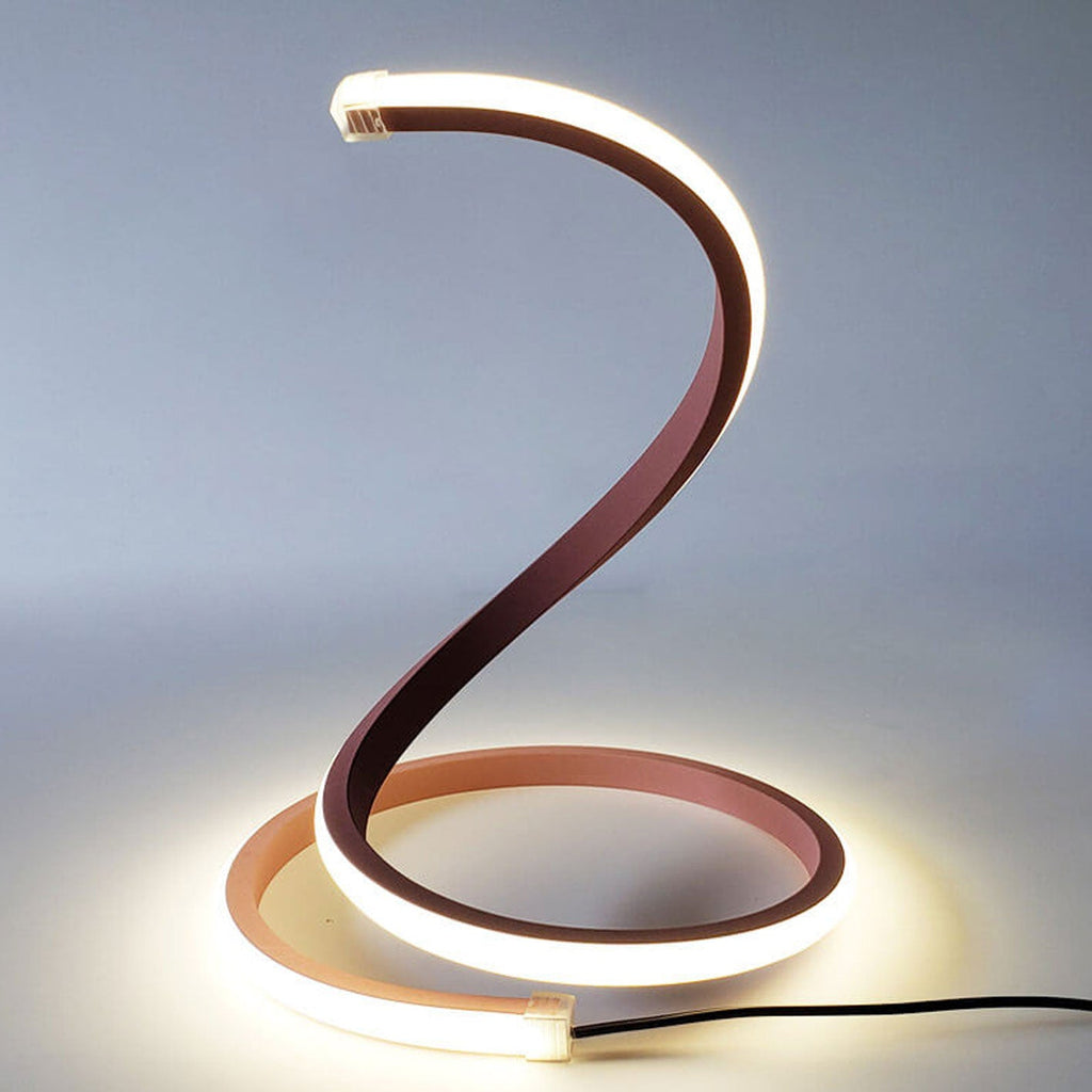 Contemporary Snake-Shaped LED Touch Dimming Table Lamp