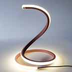 Contemporary Snake-Shaped LED Touch Dimming Table Lamp