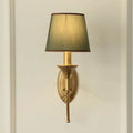 Iron & Fabric Mushroom Wall Sconce