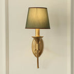 Iron & Fabric Mushroom Wall Sconce