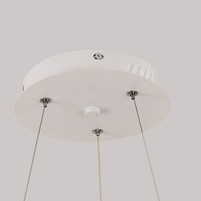 Log Circle LED Island Chandelier
