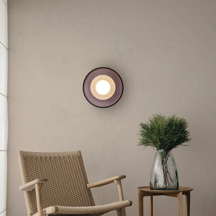 Vintage Nordic Round Glass LED Wall Sconce