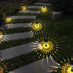 Premium Solar Waterproof LED Outdoor Garden Light - Circular Divergent Shadow Design