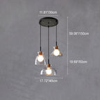 Nordic Rippled Glass Pendant Lamp
