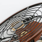 Industrial 4-Light Iron Ceiling Fan