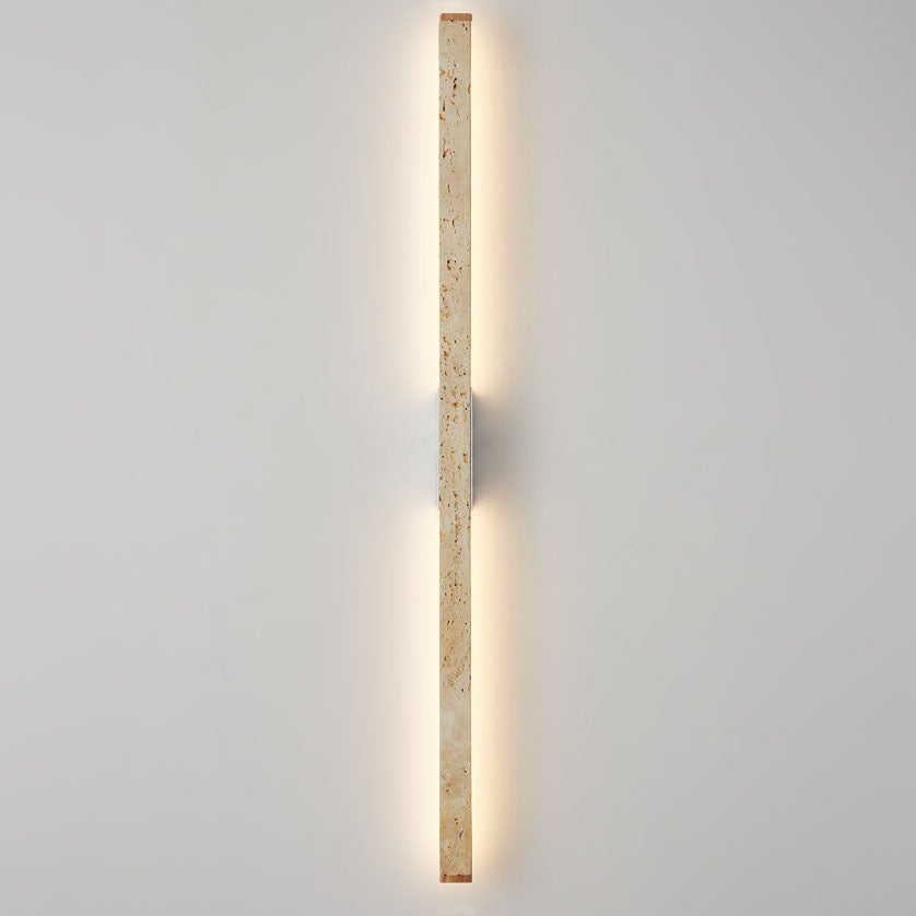 Yellow Travertine LED Wall Sconce