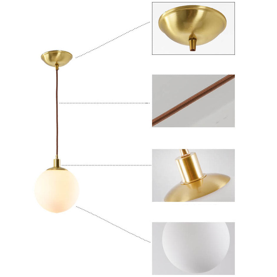 White Orb Nordic Pendant Light