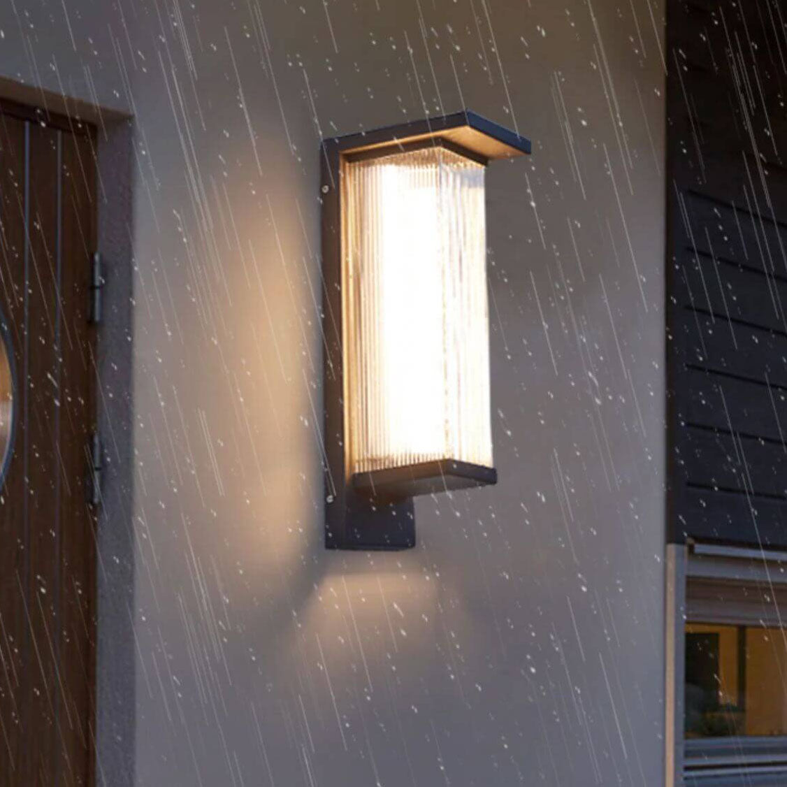 Premium Waterproof Rectangular LED Outdoor Wall Sconce