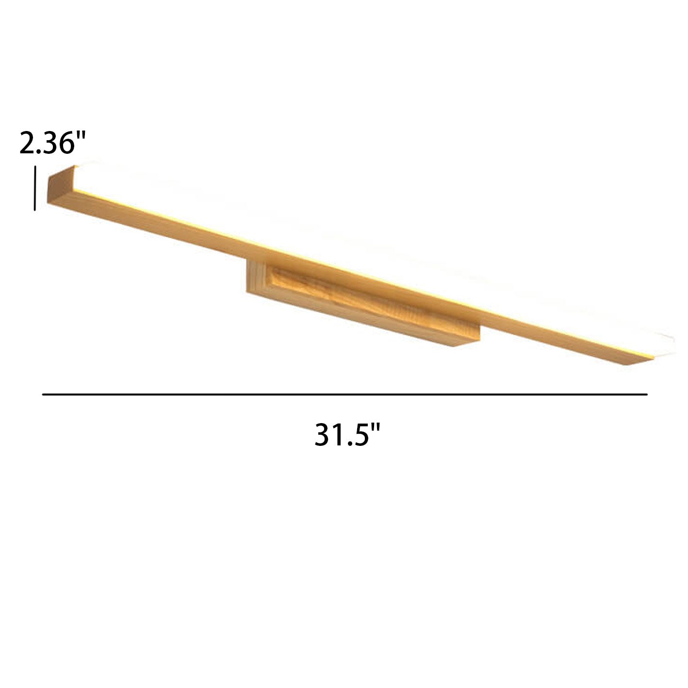 Nordic Log Strip LED Vanity Sconce