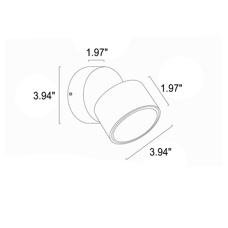 Minimalist Round Rotatable LED Wall Sconce Lamp