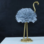Nordic Goose Feather Flamingo Table Lamp - 1-Light Design for Bedside