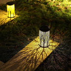 Art Deco Solar Cylinder Lantern