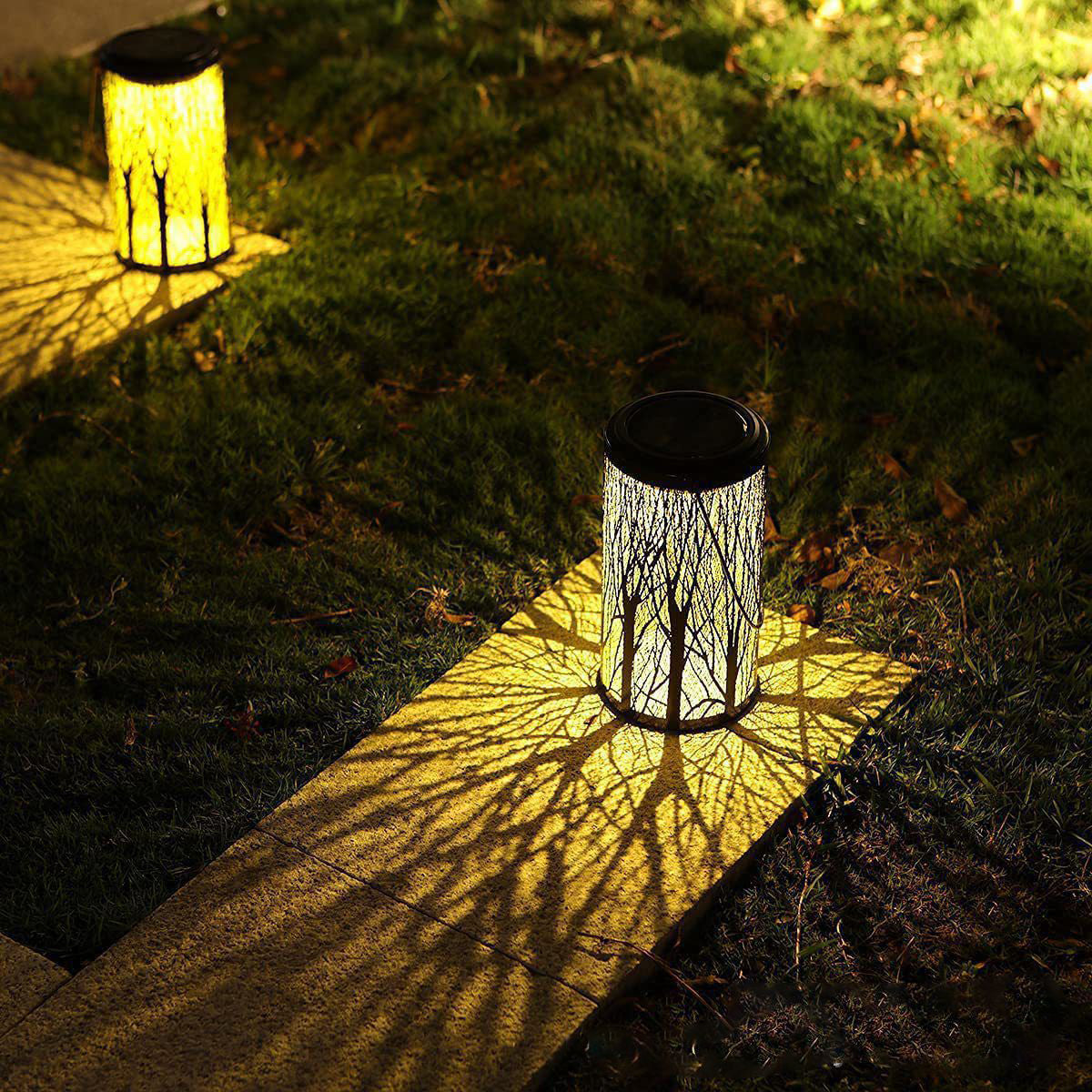 Art Deco Solar Cylinder Lantern