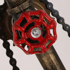 Vintage Industrial Iron Gear 1-Light Table Lamp