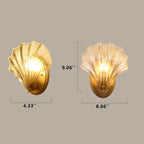 Glass Shell 1-Light Wall Sconce