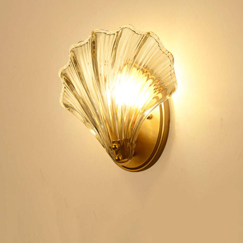 Glass Shell 1-Light Wall Sconce