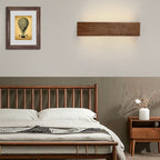 Striped Wood LED Vanity Sconce