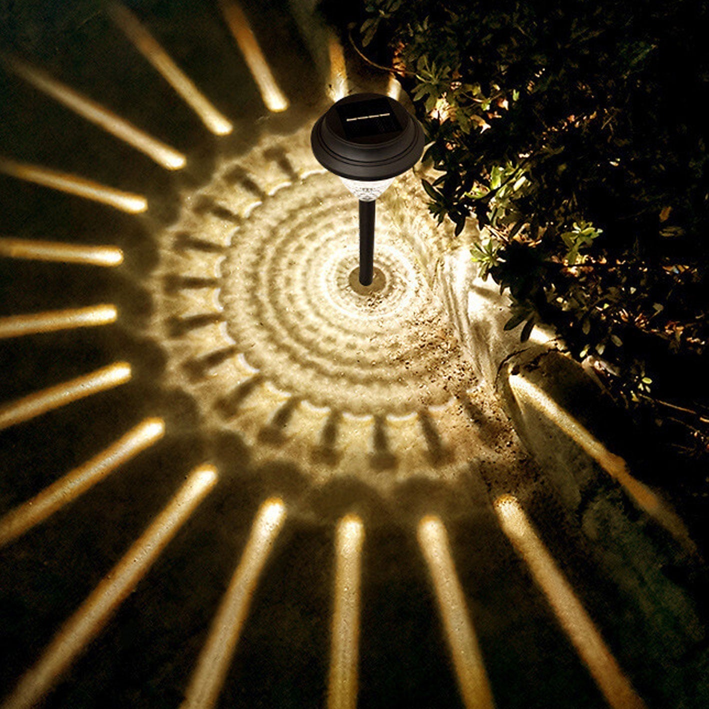 Premium Solar Waterproof LED Garden Light with Circular