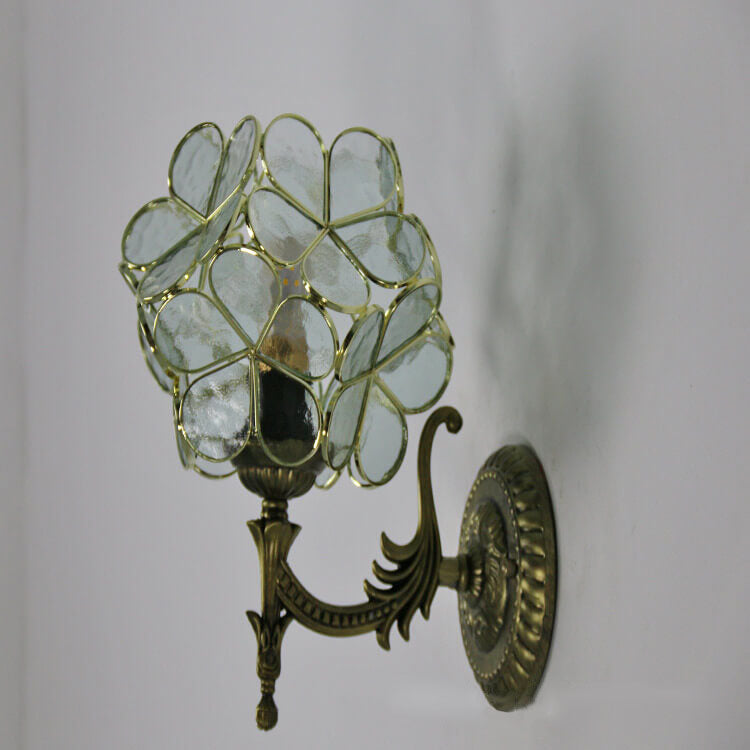 Tiffany Flower Glass Wall Sconce