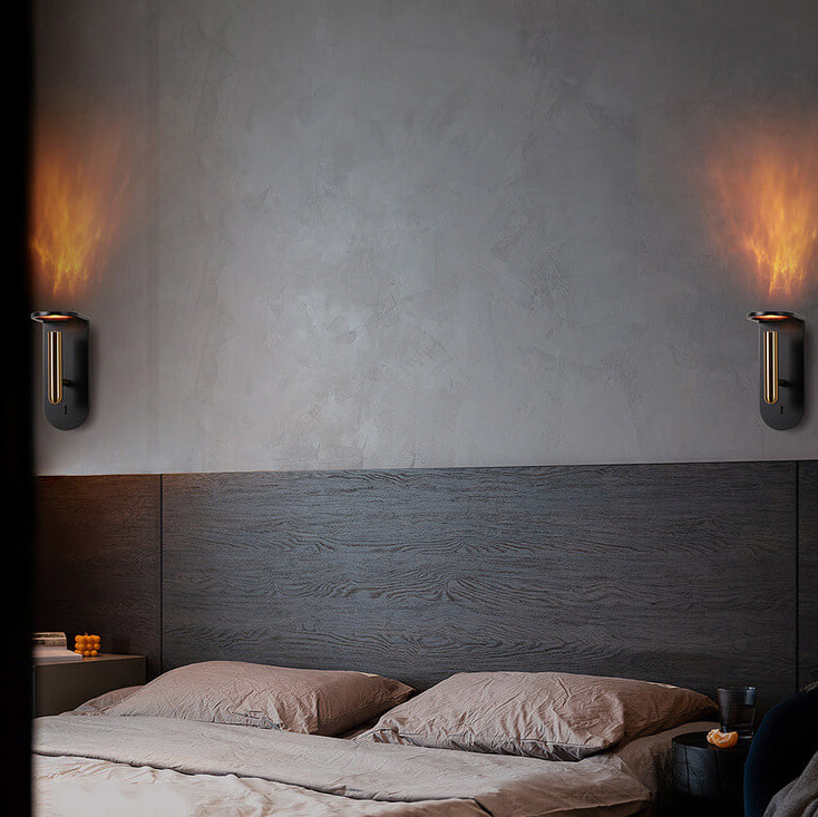 Rotatable Flame LED Wall Sconce