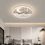 Premium Nordic Star and Moon Aluminum LED Ceiling Light
