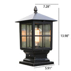 Premium Waterproof European Outdoor Column Lantern