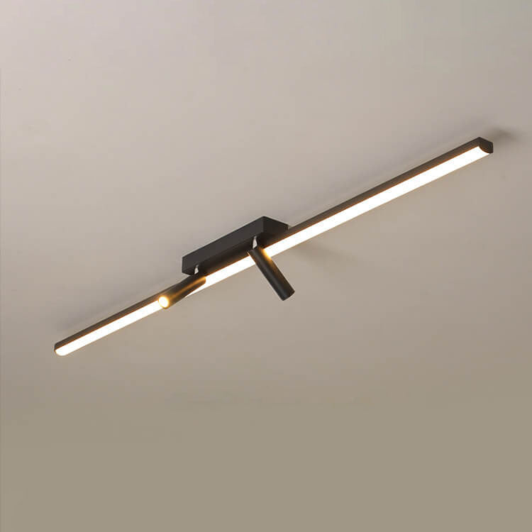 Nordic Minimalist LED Flush Mount Ceiling Light - Acrylic Long Strip Spotlight