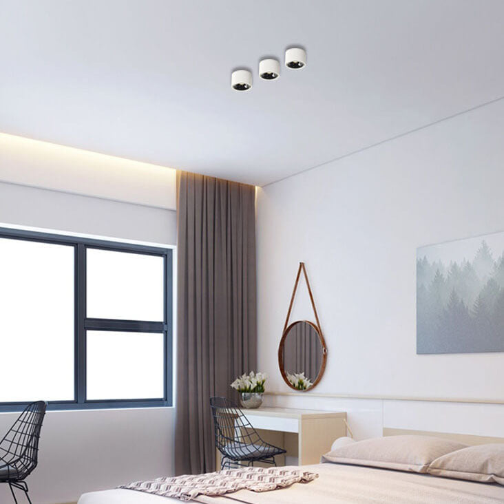 Adjustable LED Round Flush Mount Ceiling Light
