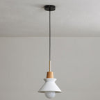 Nordic Minimalist Macaron Wood and Cement Pendant Light