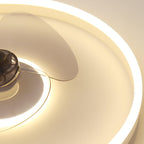 Minimalist Round Invisible LED Ceiling Fan Light