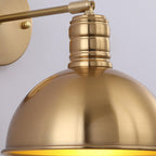 Brass Cone Iron Wall Sconce