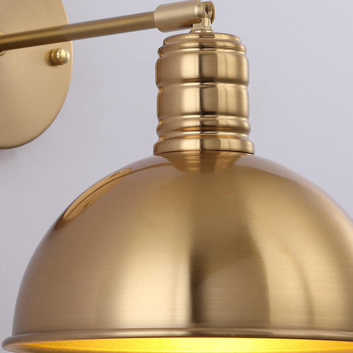 Brass Cone Iron Wall Sconce