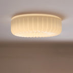 Cream Textured Glass LED Ceiling Light