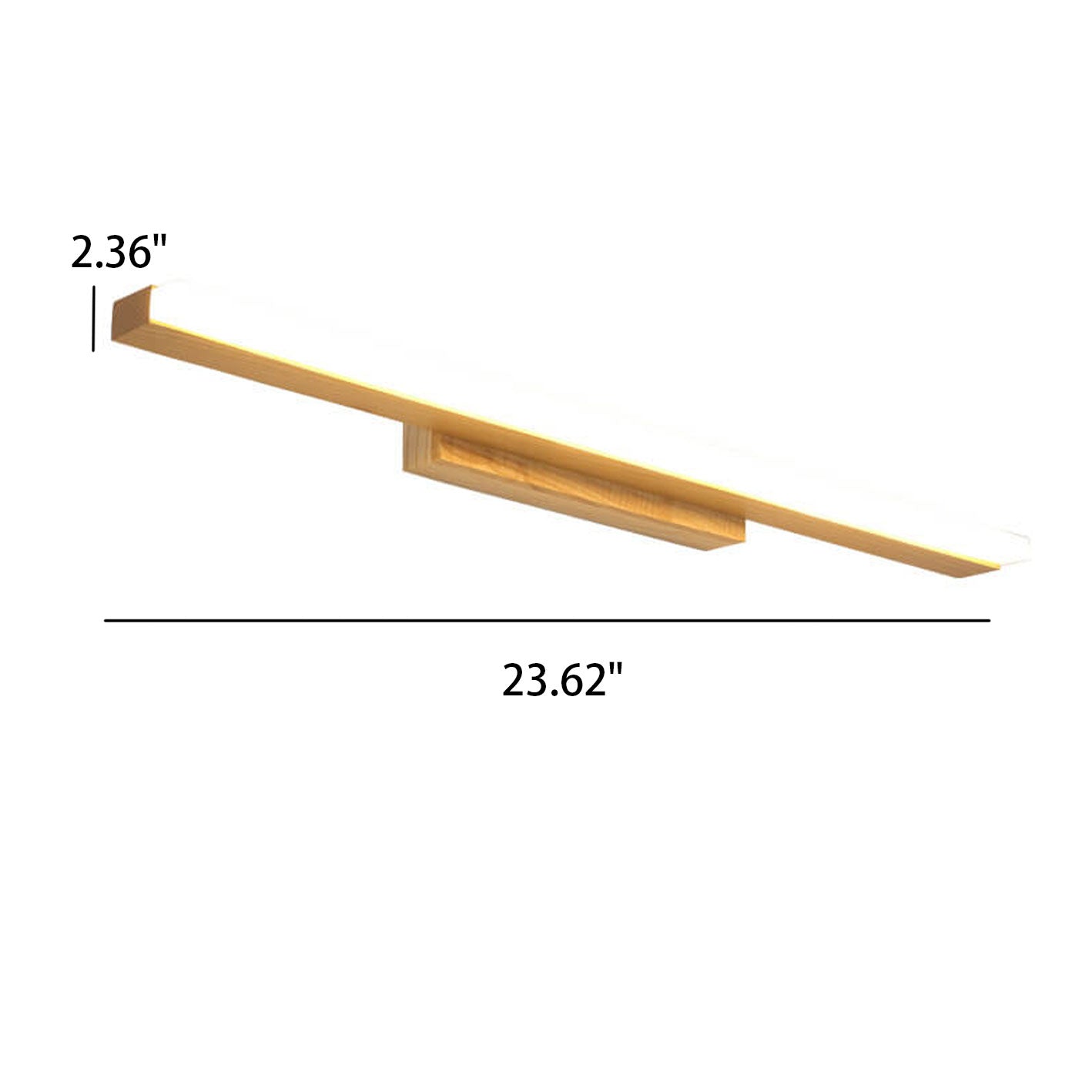 Nordic Log Strip LED Vanity Sconce