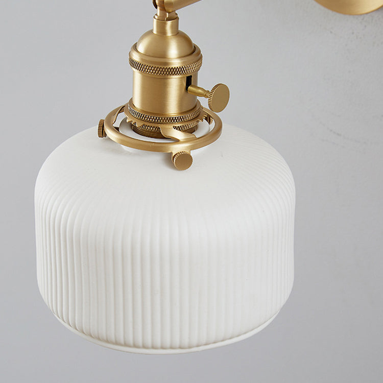 Minimalist Striped Ceramic Wall Sconce