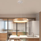Log Circle LED Island Chandelier