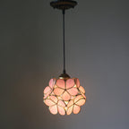 Premium Vintage Stained Glass Petal Pendant Light
