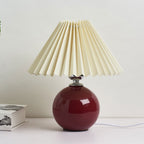 Minimalist Ceramic Pleated Table Lamp