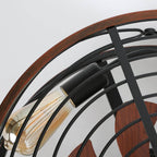 Industrial 4-Light Iron Ceiling Fan