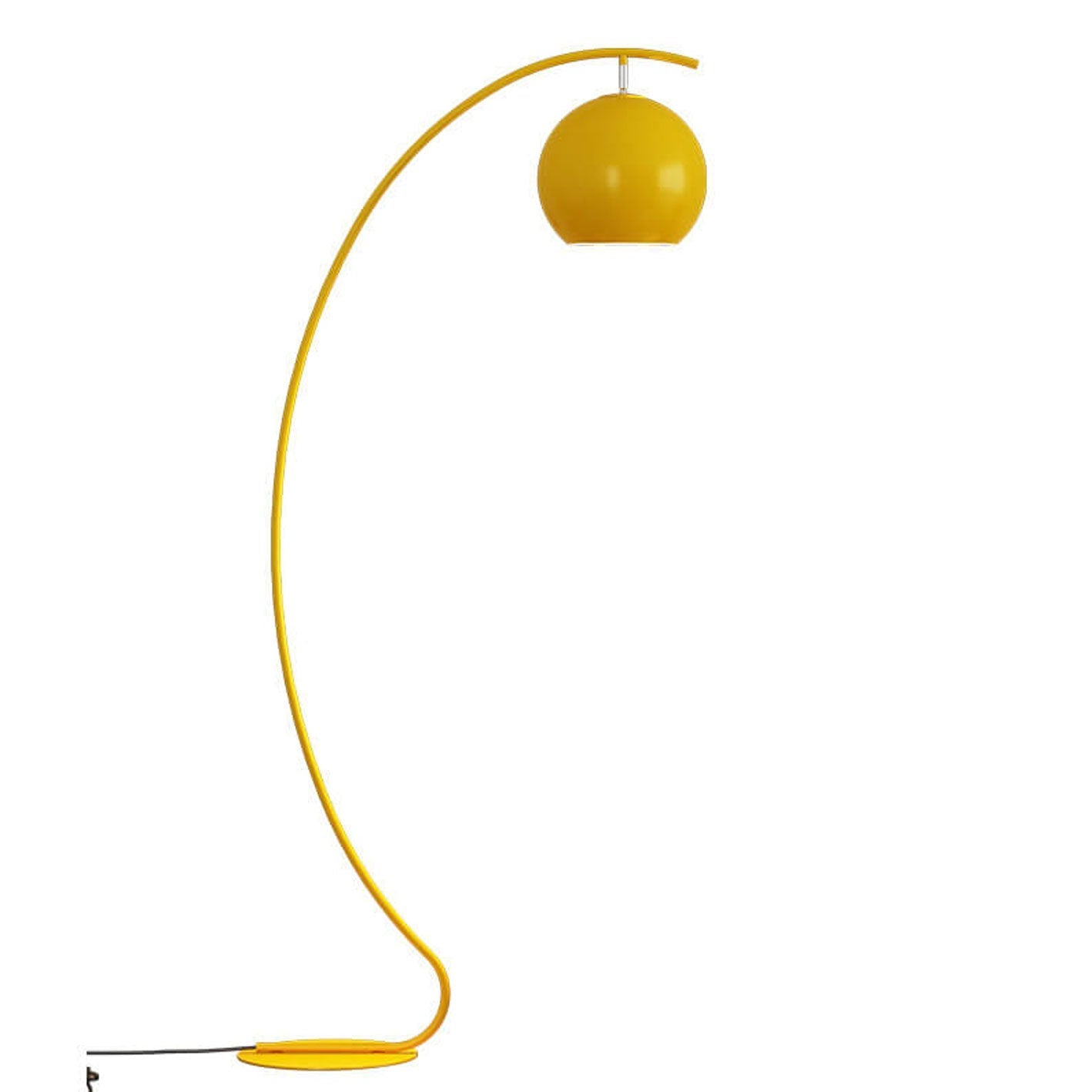 Premium Nordic Minimalist Curved Dome Floor Lamp - 1 Light