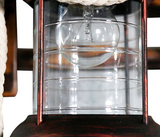 Premium Vintage Bamboo Weaving Kerosene Wall Sconce Lamp